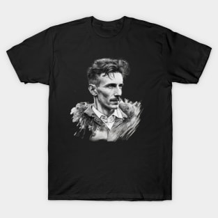 Nikola Tesla Hipster - Pay Homage to the Father of Electricity in Style T-Shirt